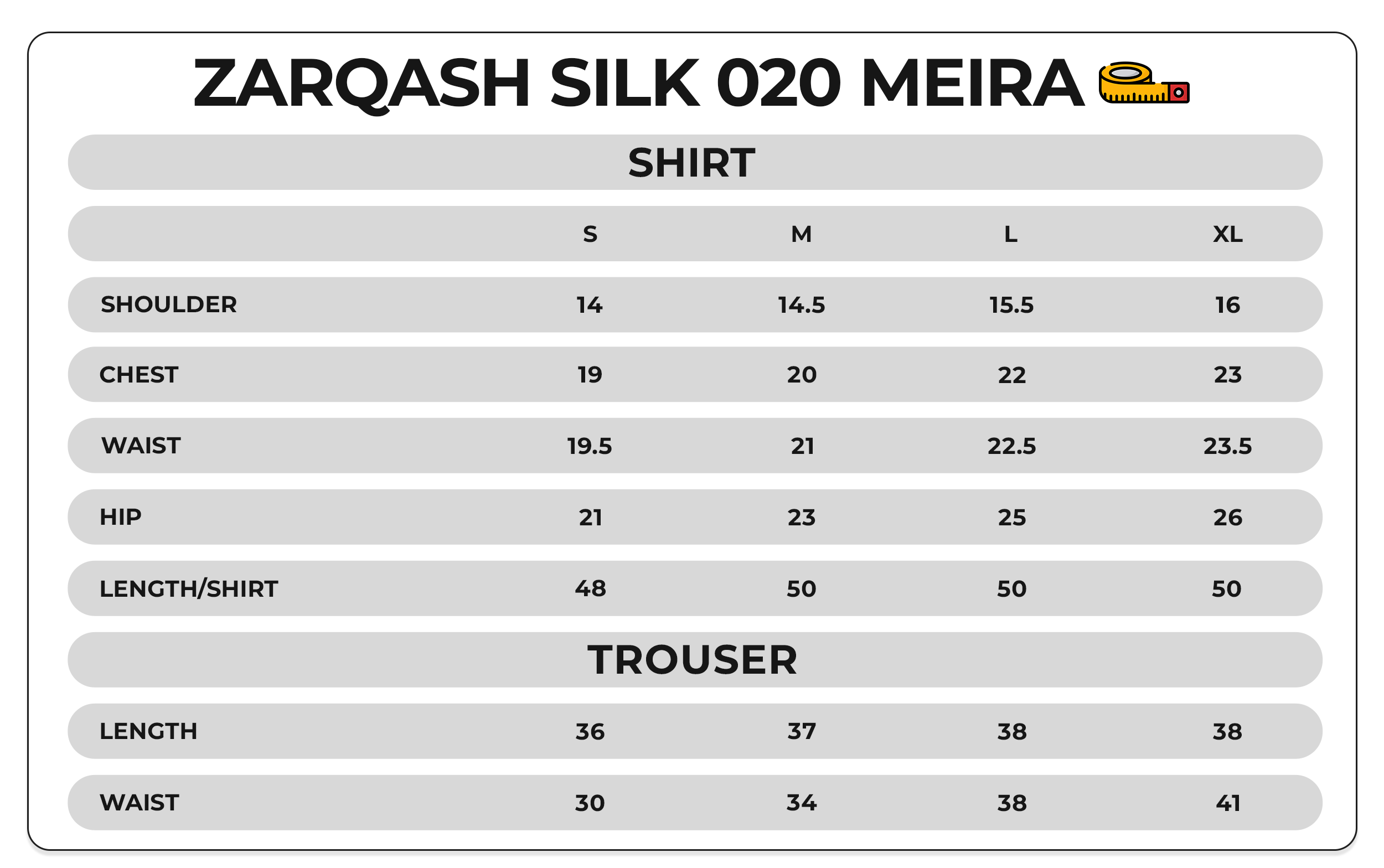 Size Chart Image