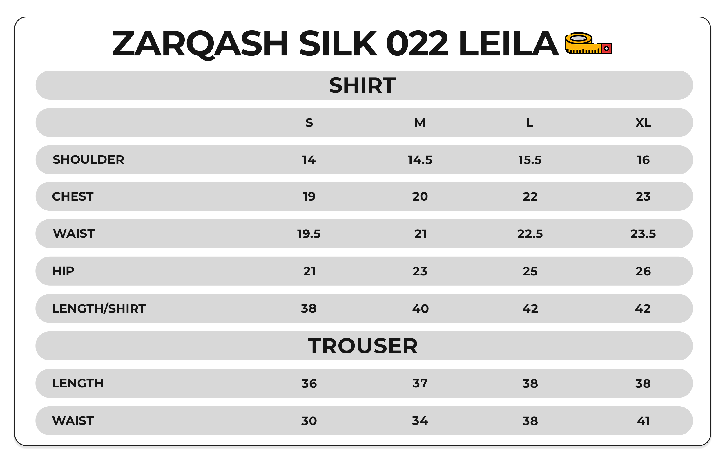 Size Chart Image