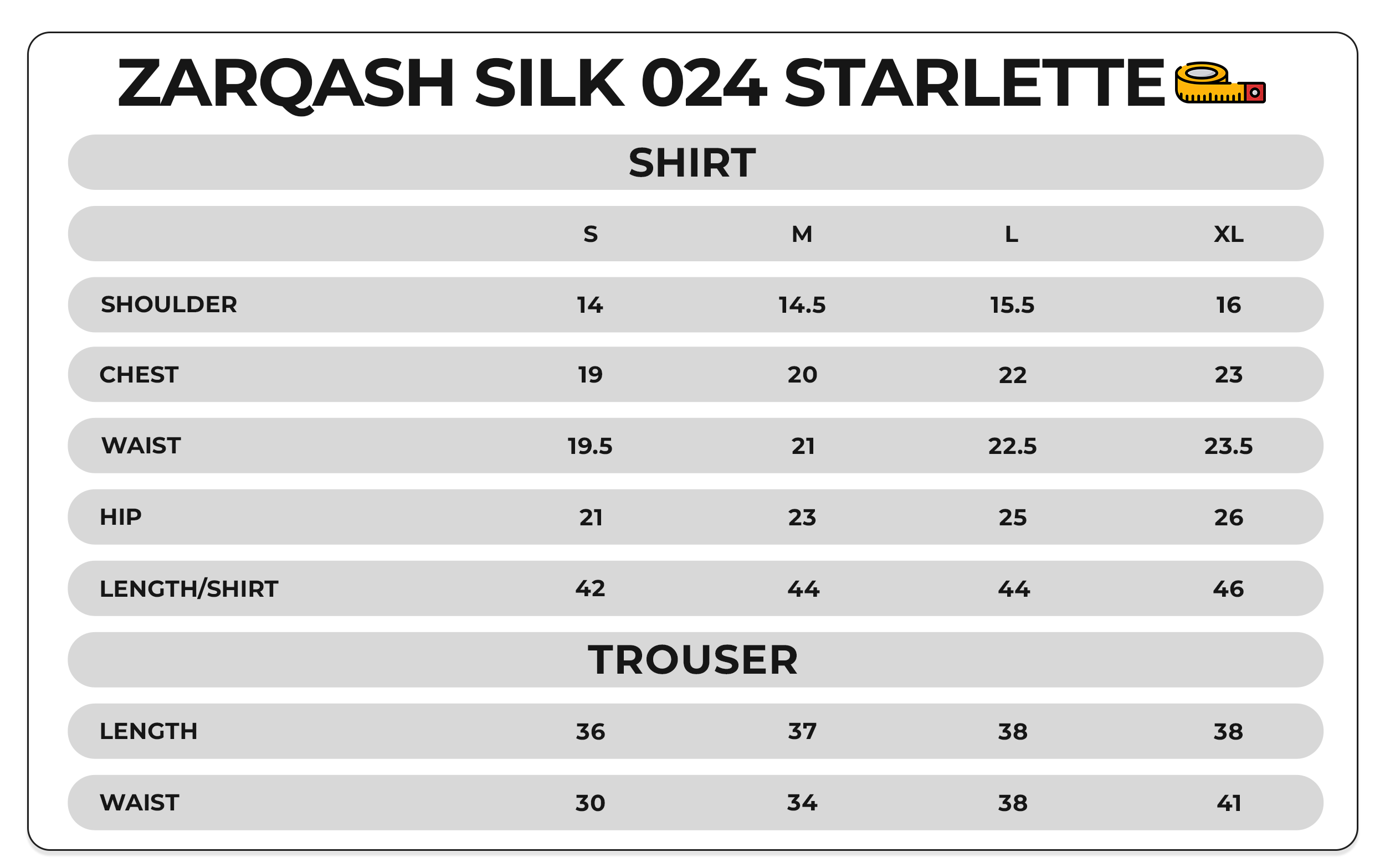 Size Chart Image