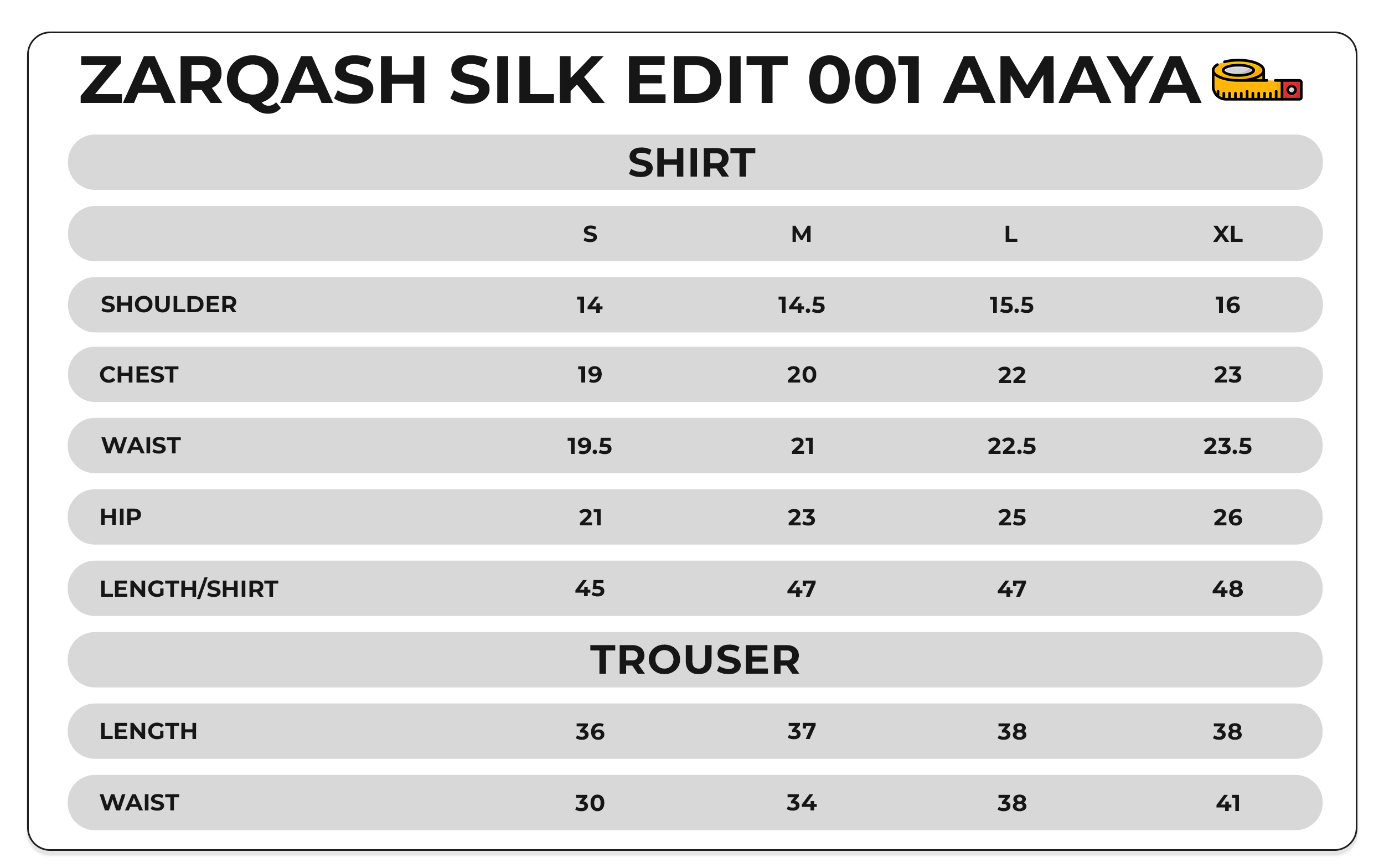 Size Chart Image