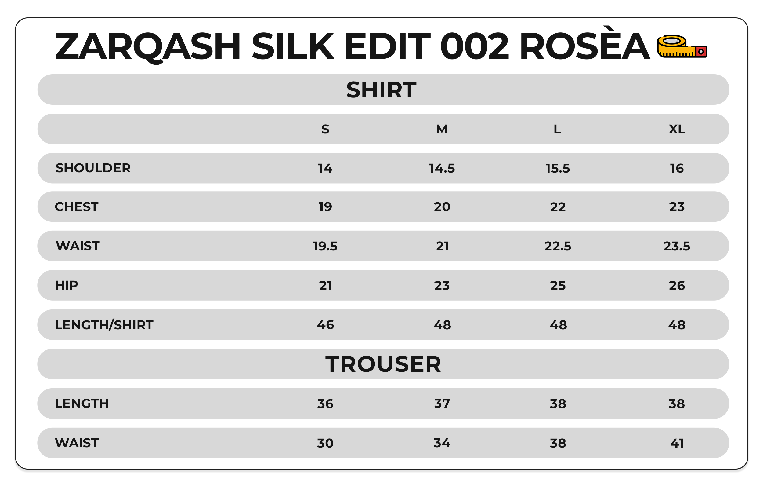 Size Chart Image