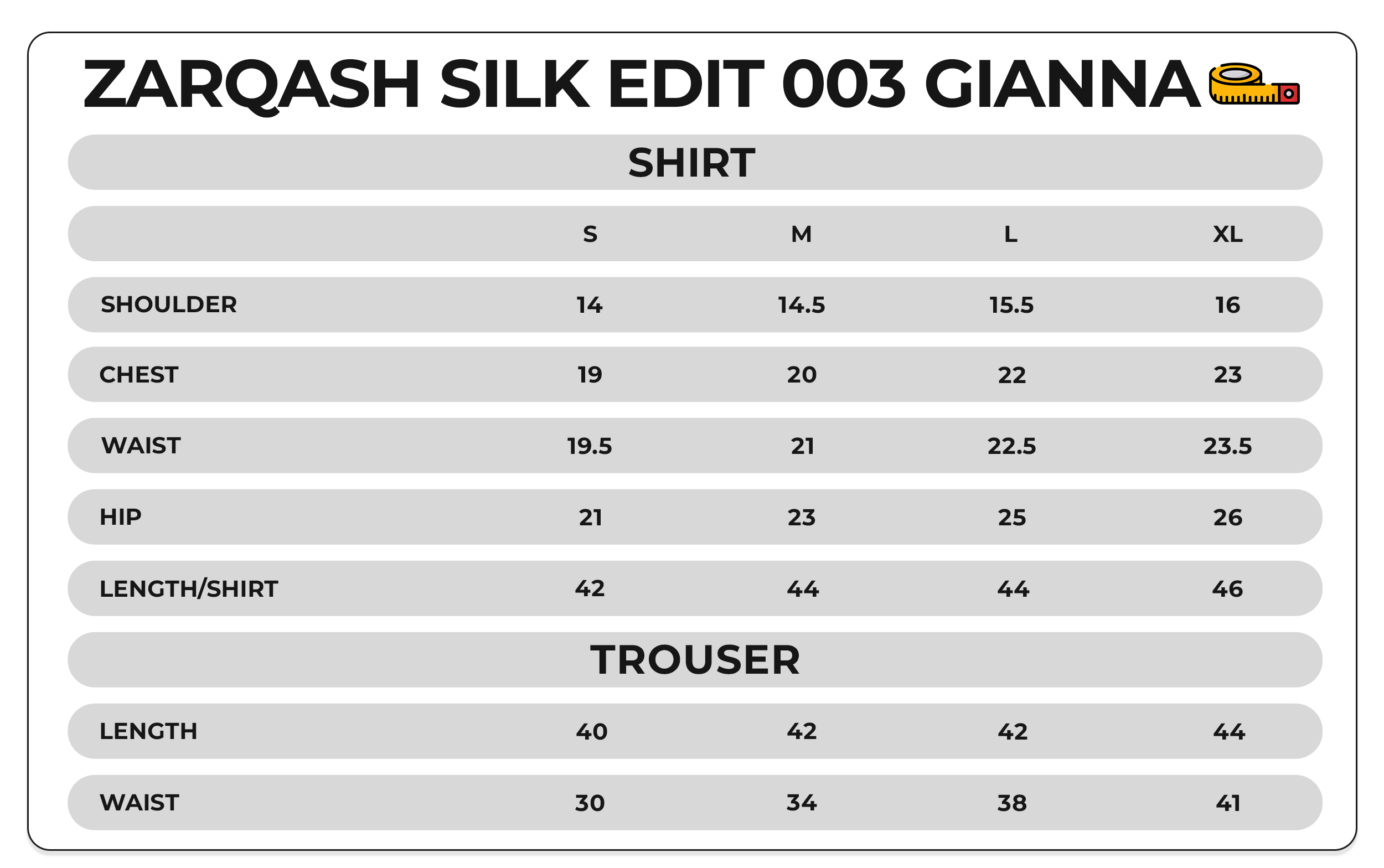 Size Chart Image