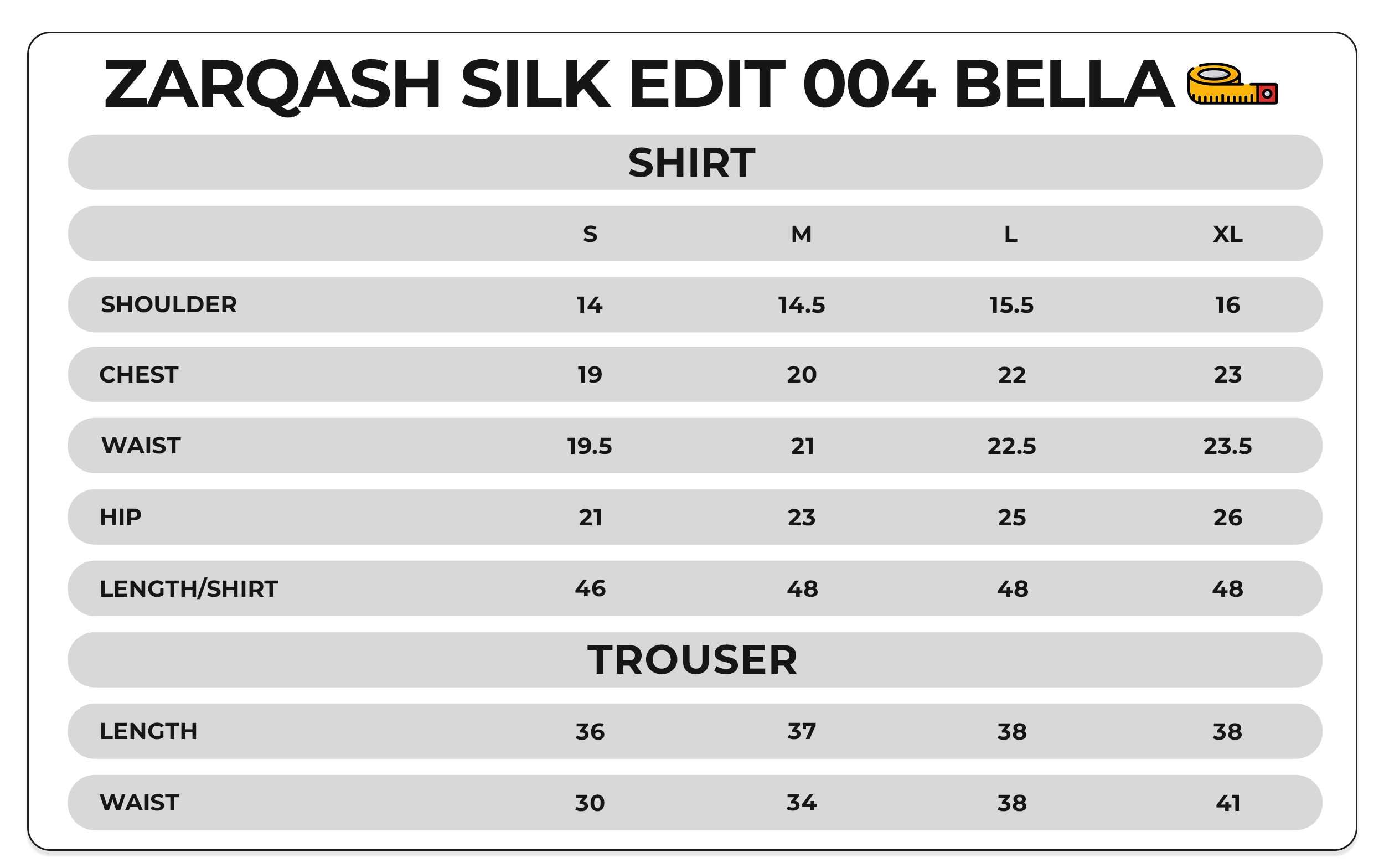 Size Chart Image