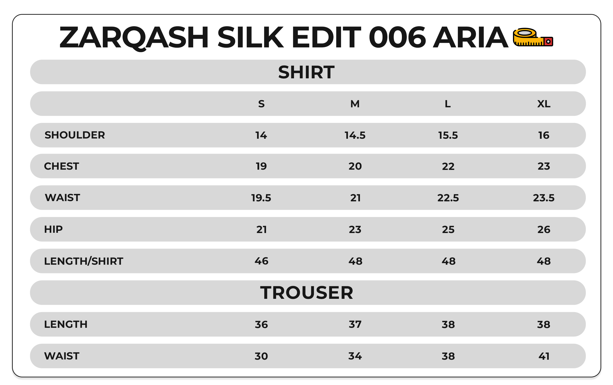 Size Chart Image