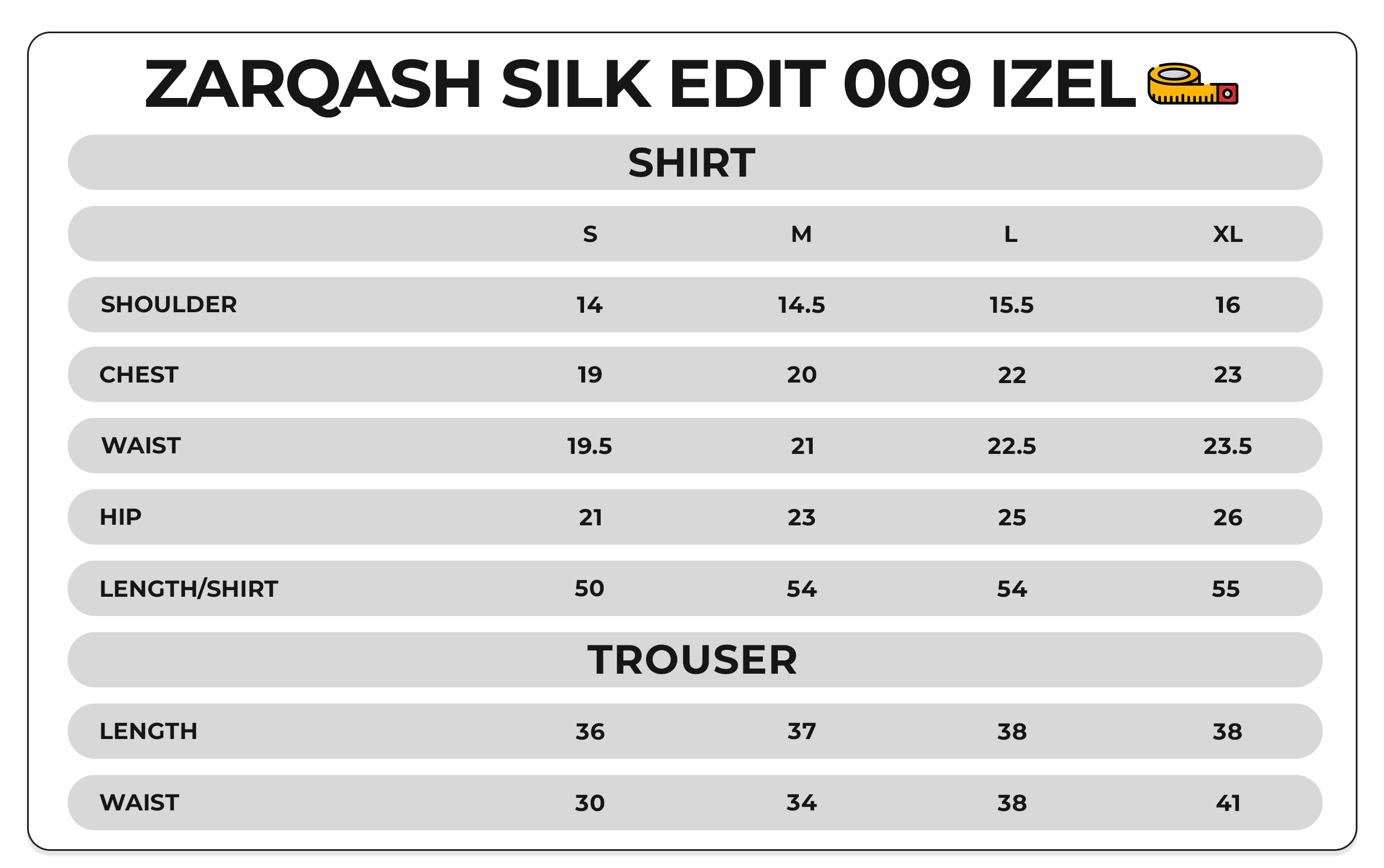 Size Chart Image