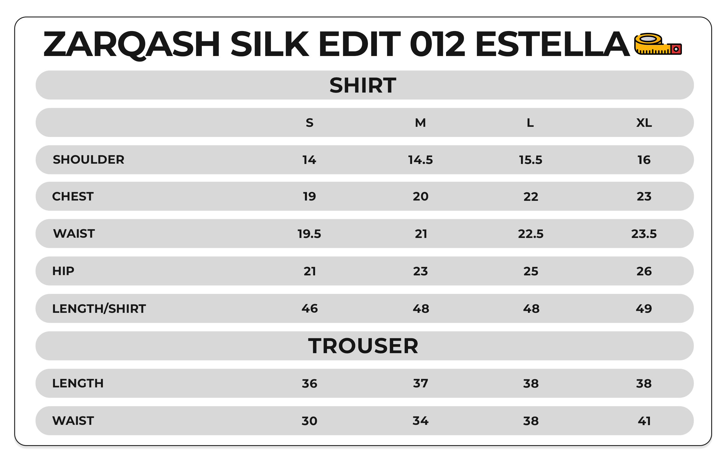 Size Chart Image