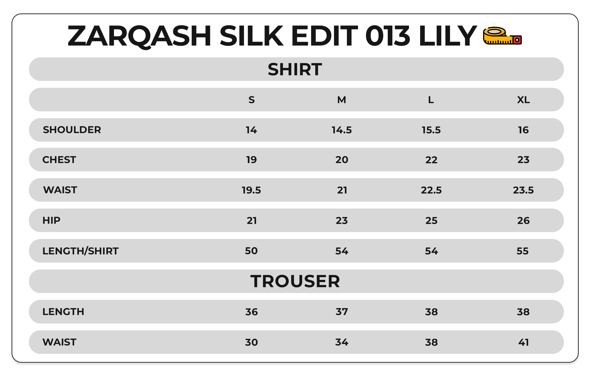 Size Chart Image