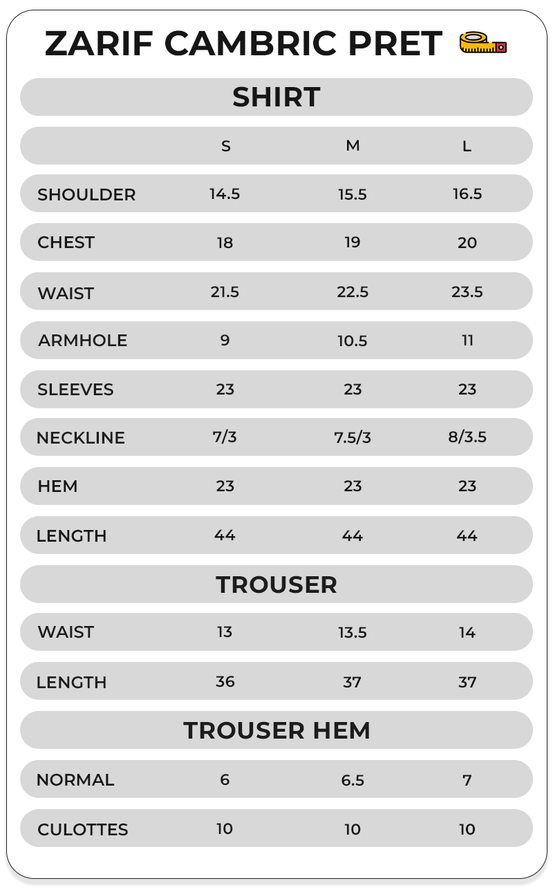 Size Chart Image