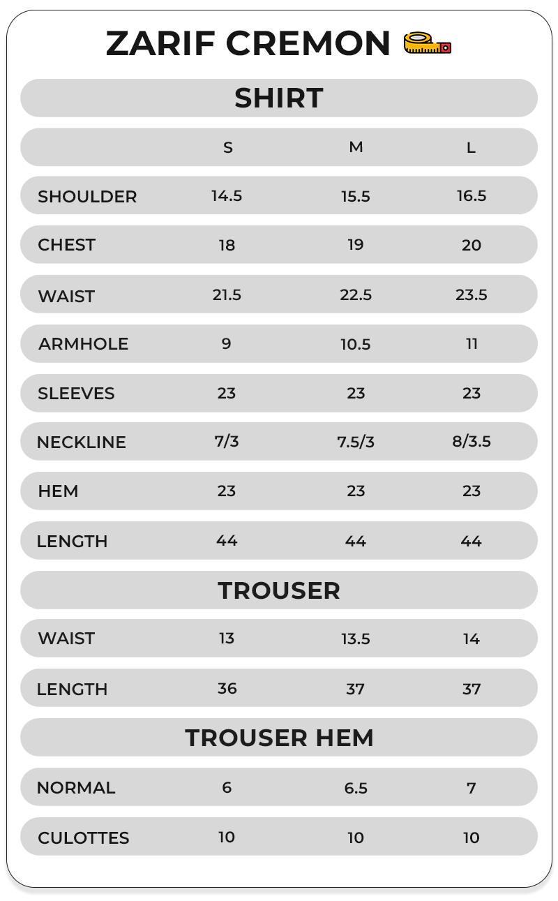 Size Chart Image