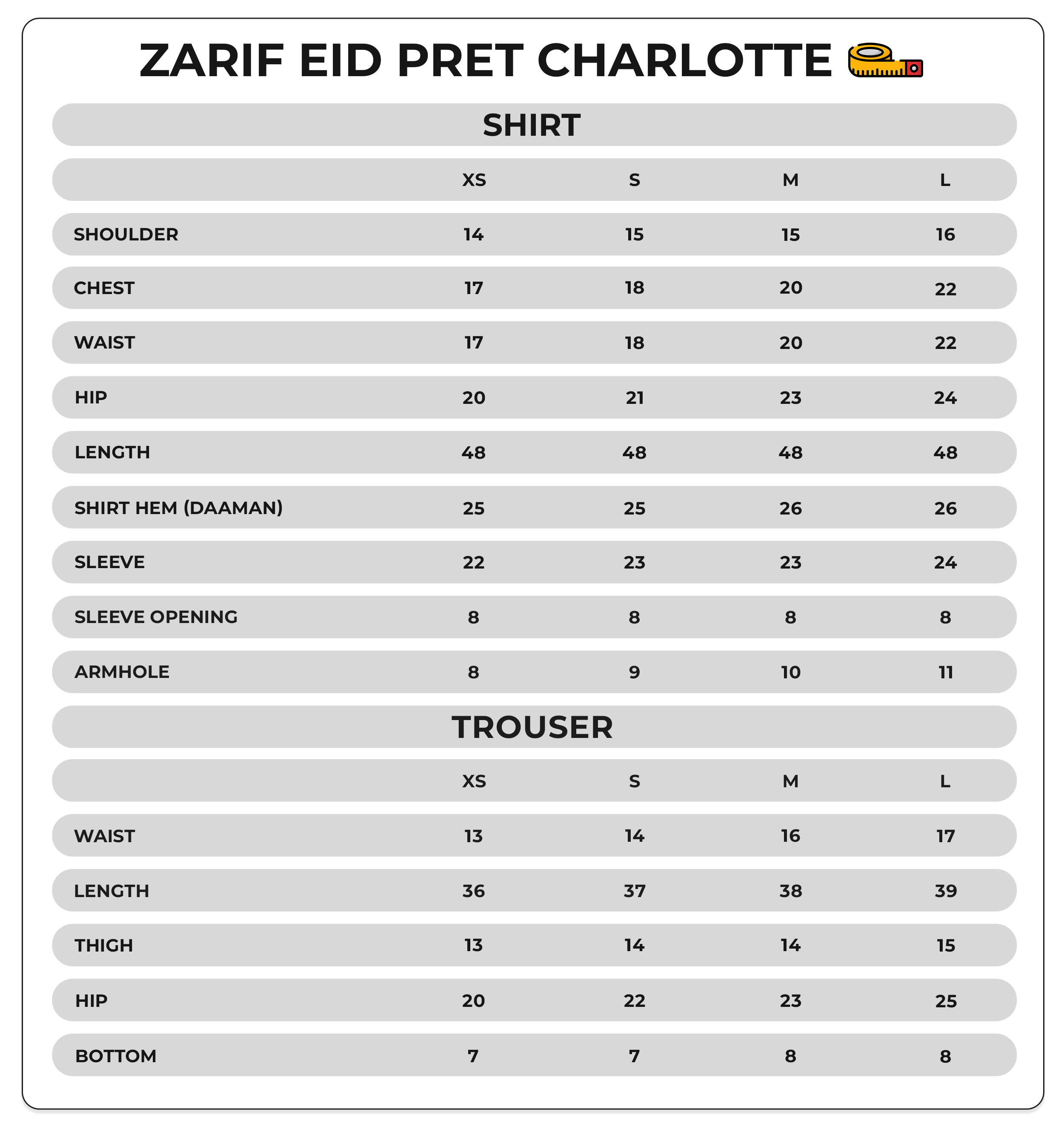 Size Chart Image