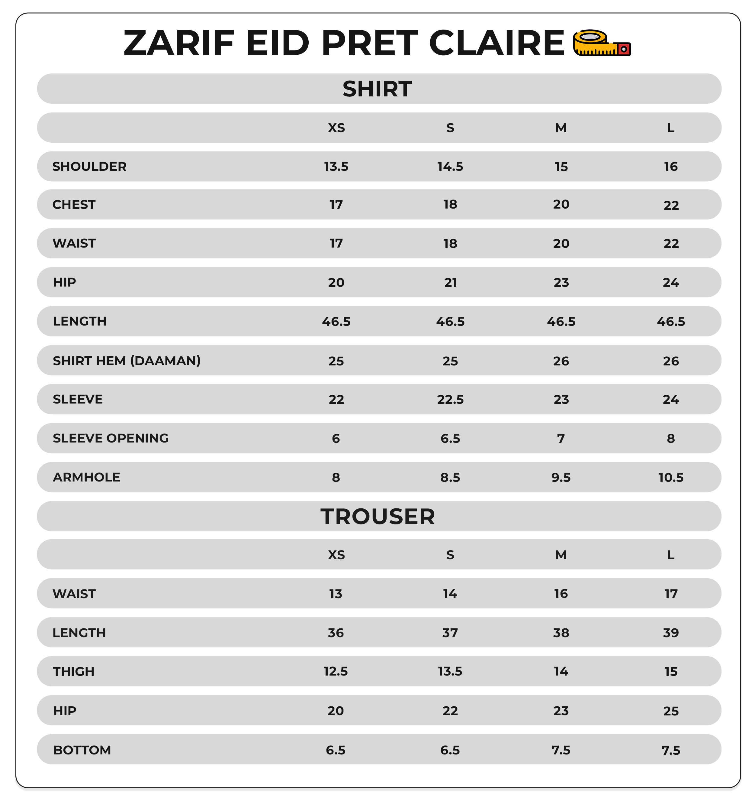 Size Chart Image