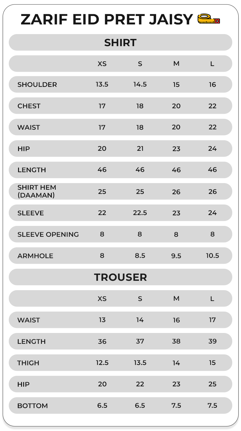 Size Chart Image