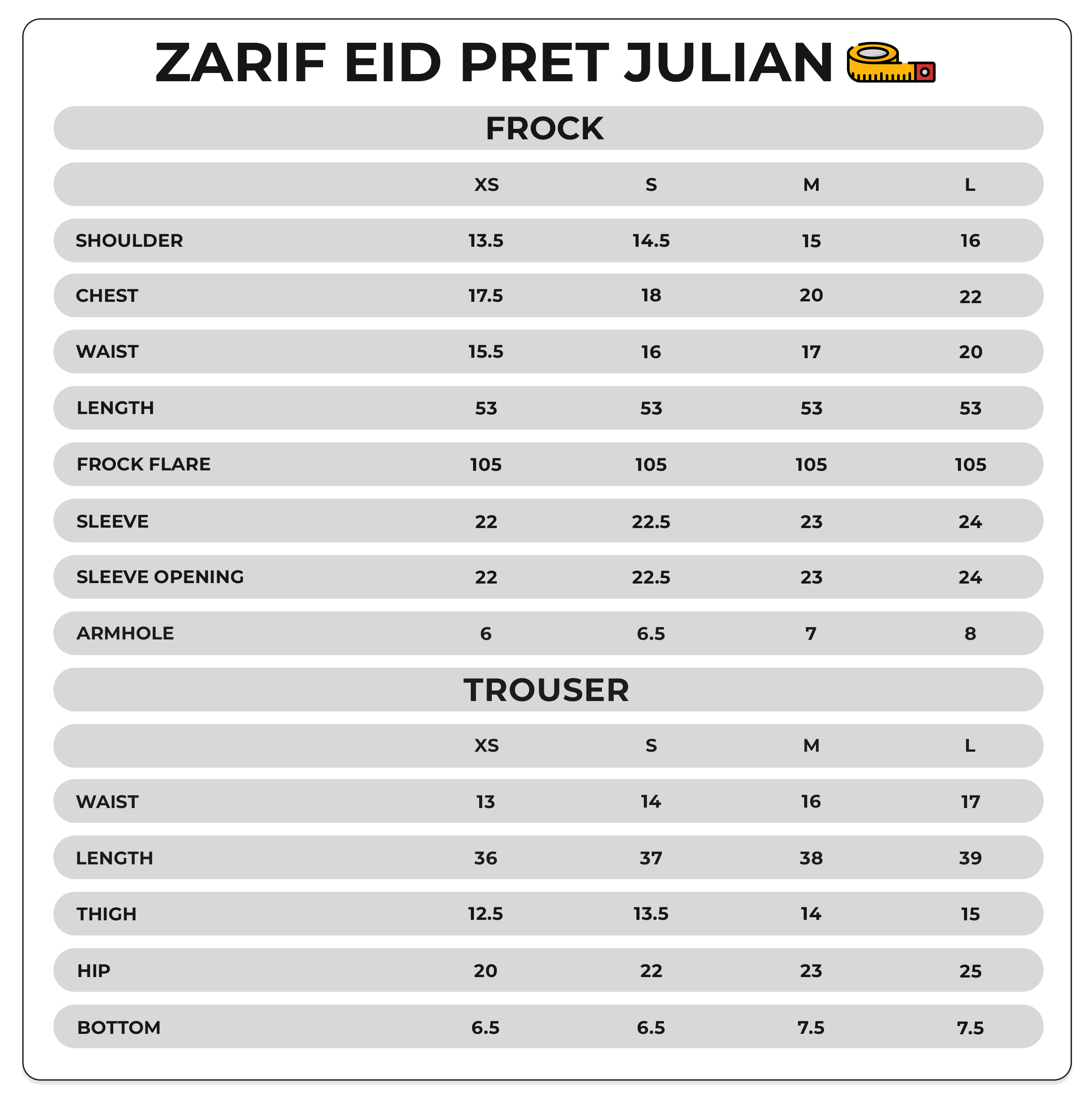 Size Chart Image