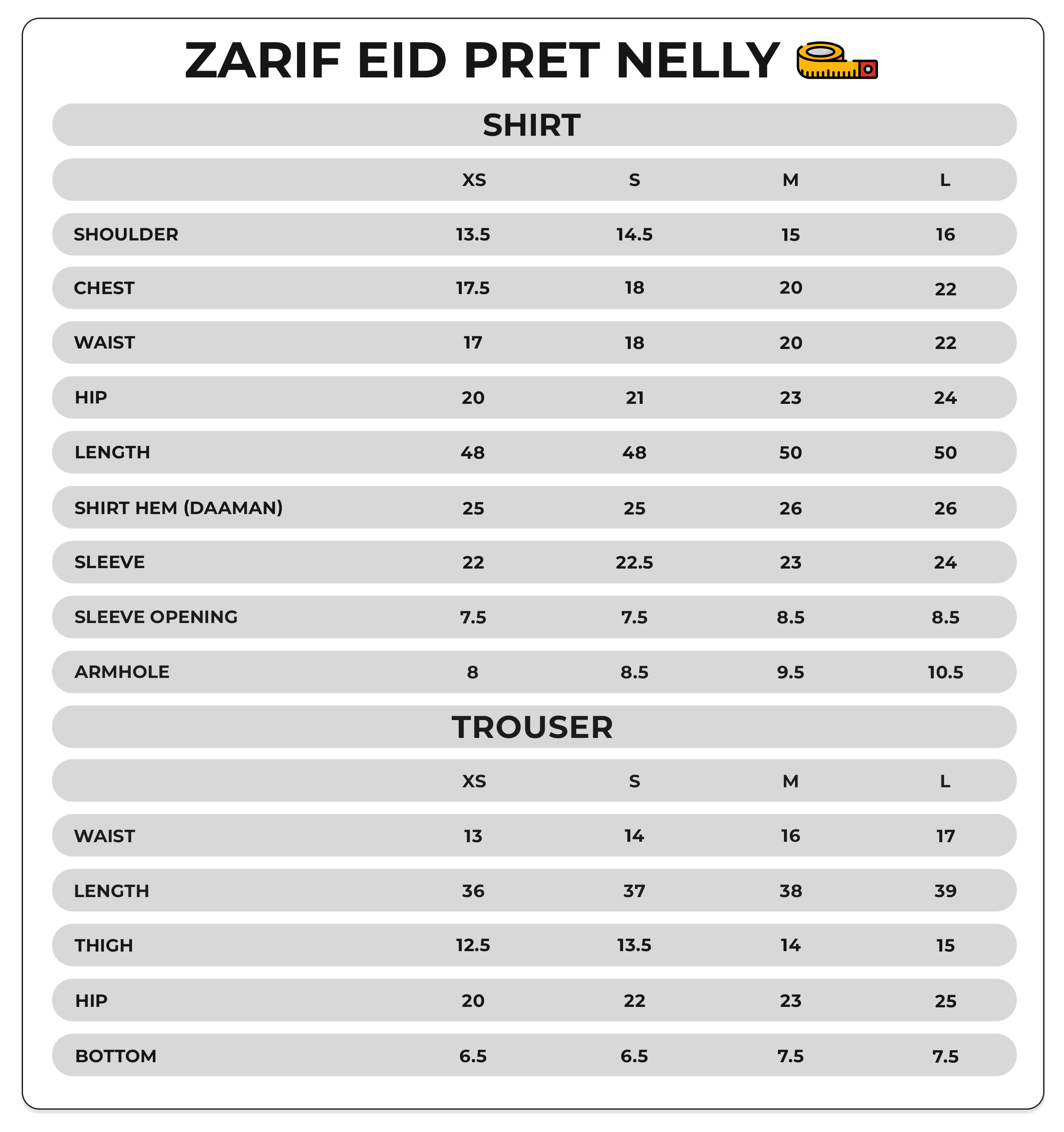 Size Chart Image