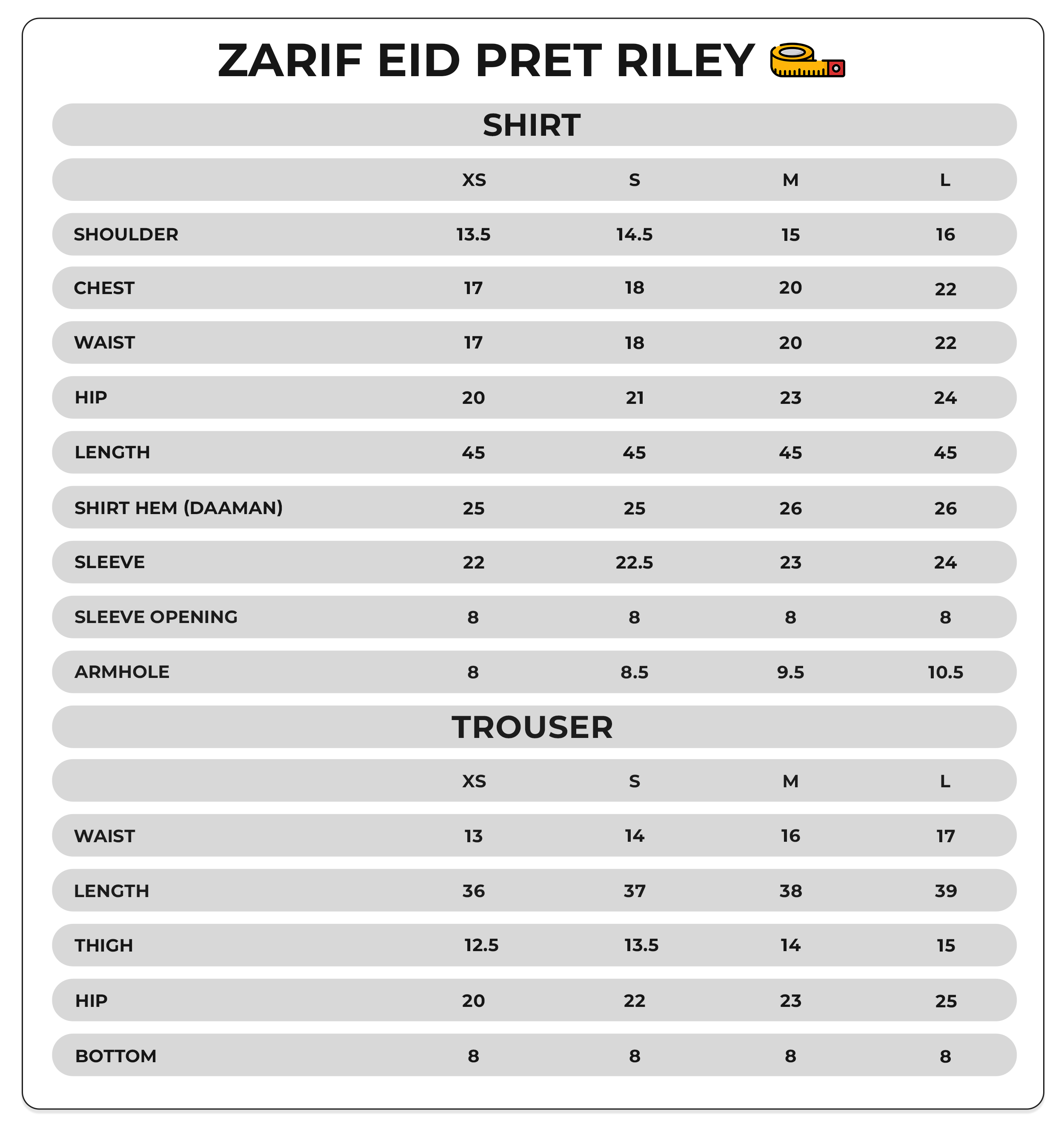 Size Chart Image