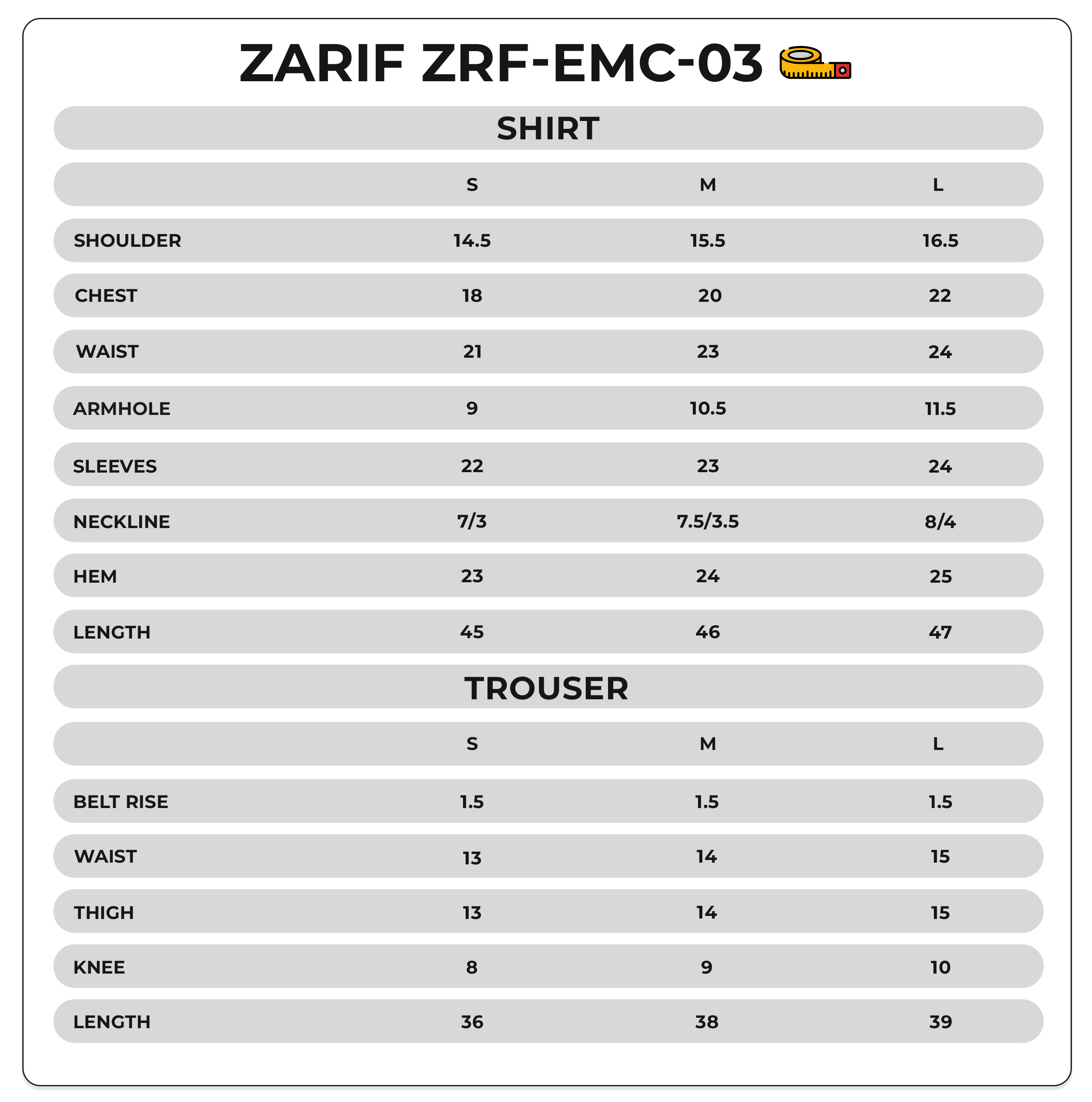 Size Chart Image