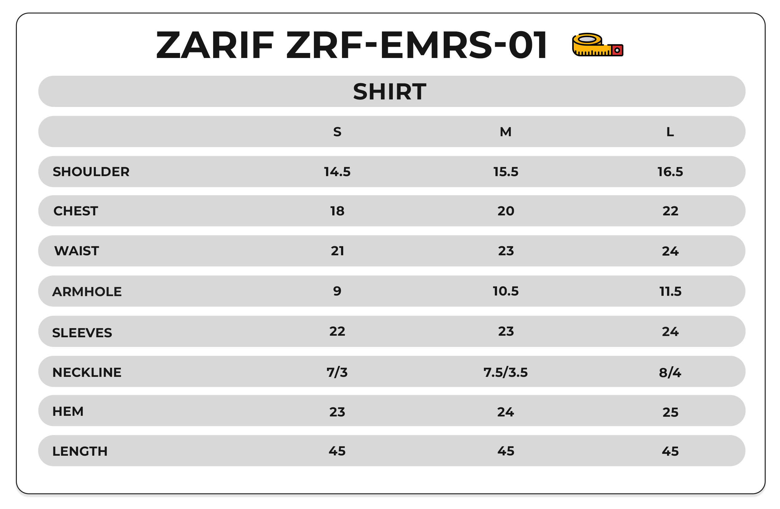 Size Chart Image