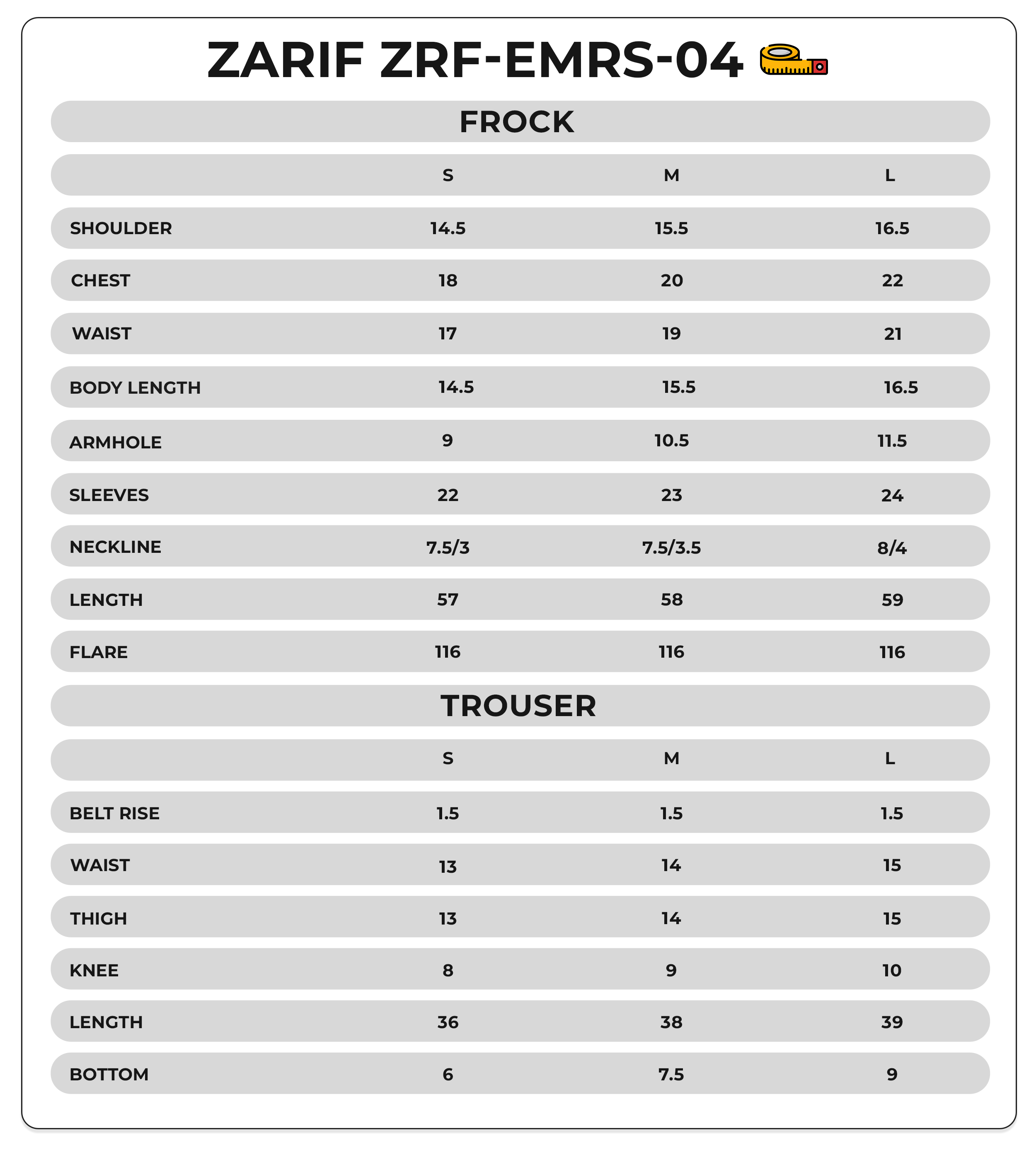 Size Chart Image