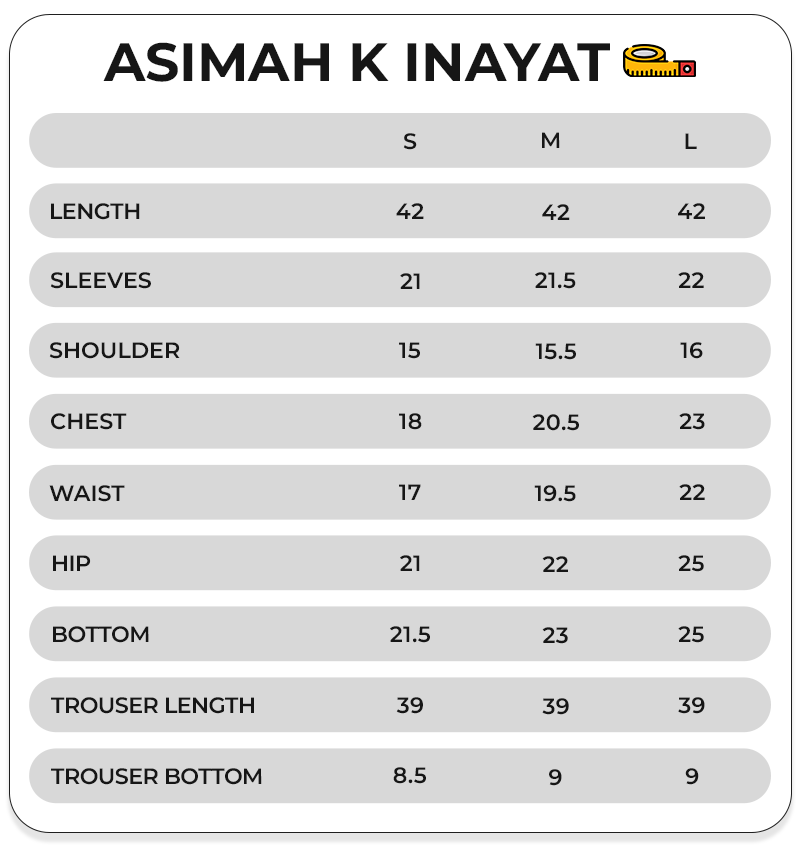 Size Chart Image