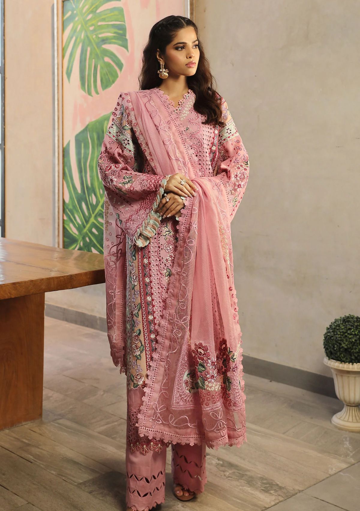 Lawn Collection - Maryam Hussain - Luxury Lawn 24 - ML#10 - CORAL