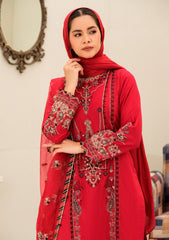 Lawn Collection - Eshaal Mishkaat - Zaib un Nisa - Rose