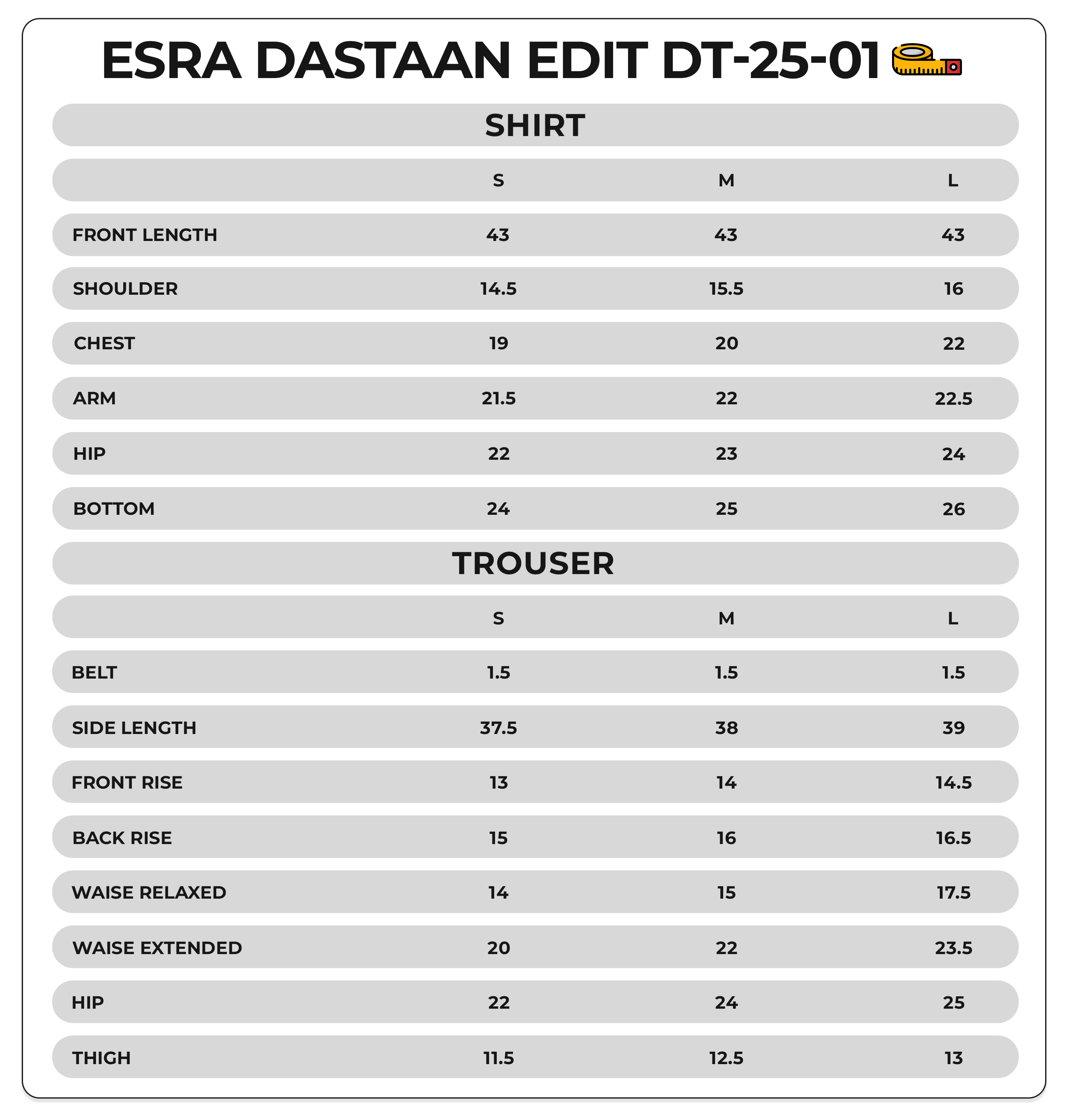 Size Chart Image