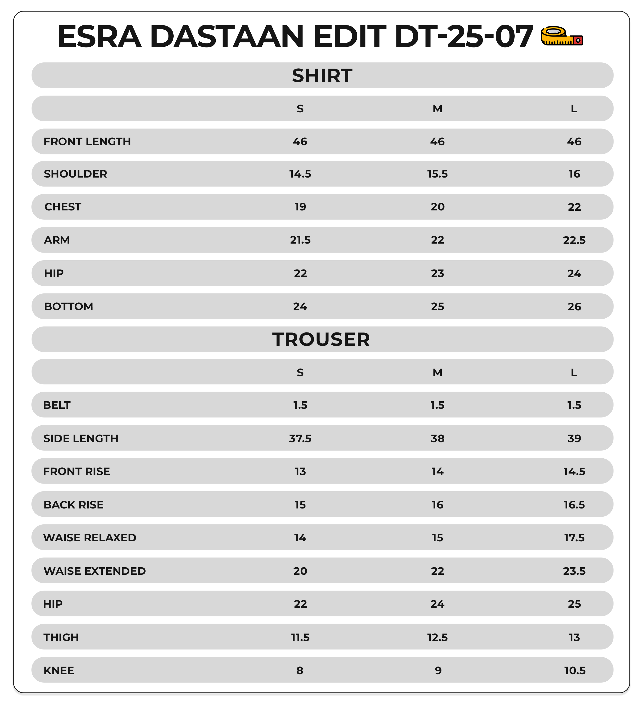 Size Chart Image