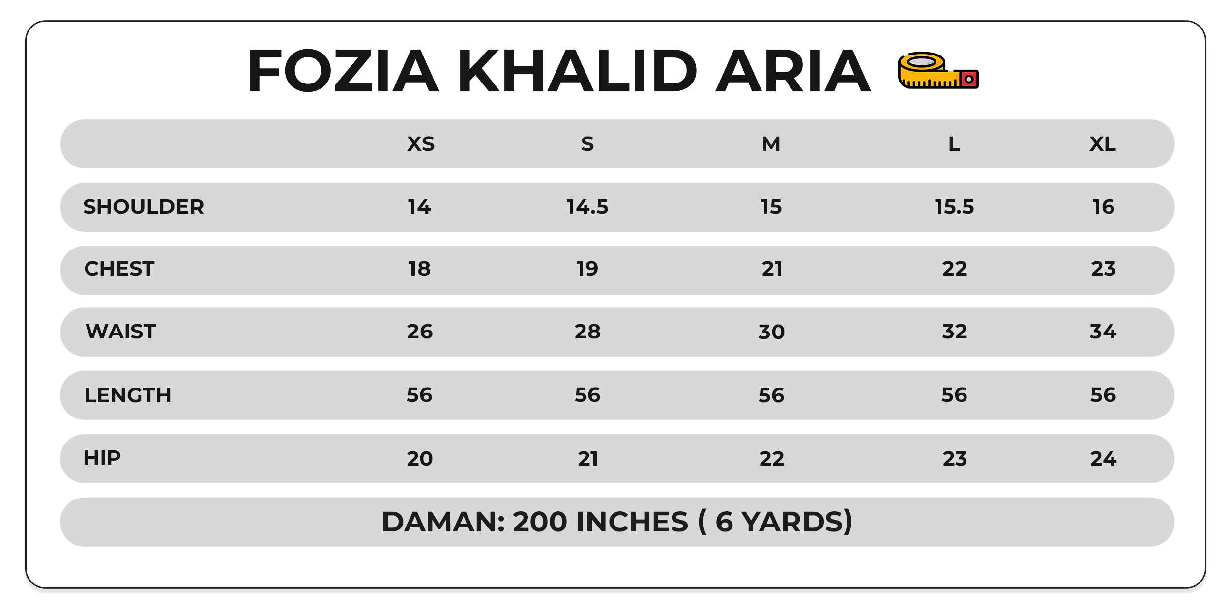 Size Chart Image