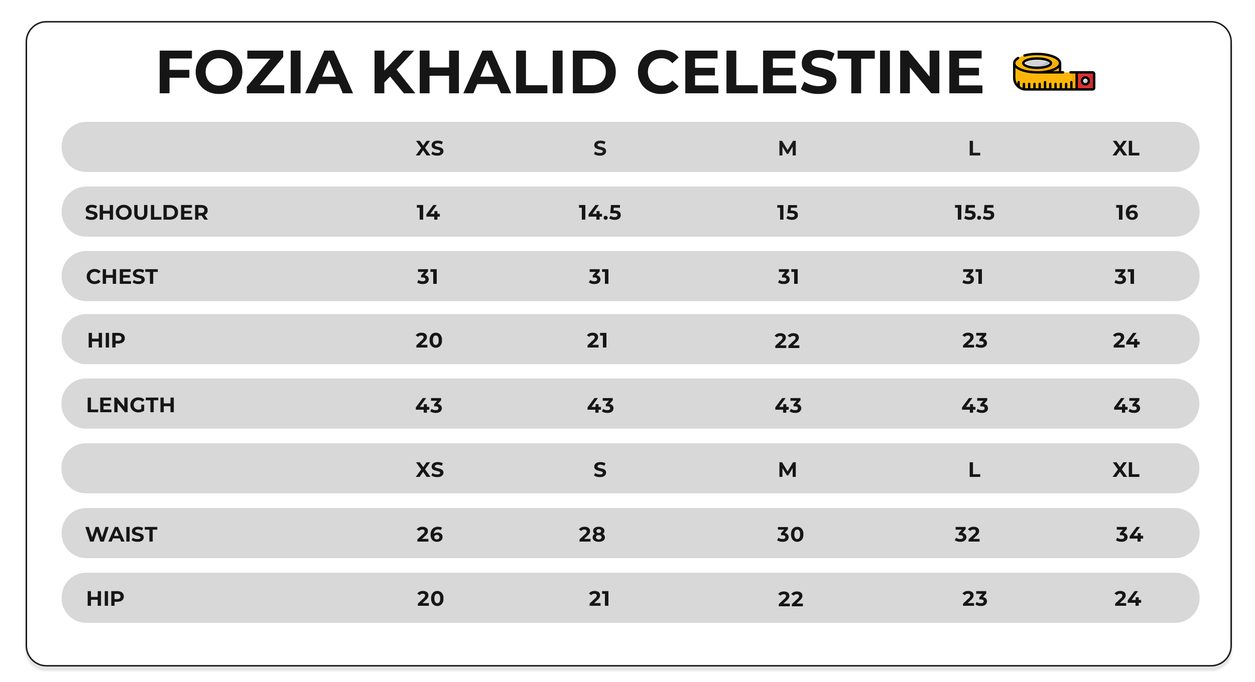 Size Chart Image