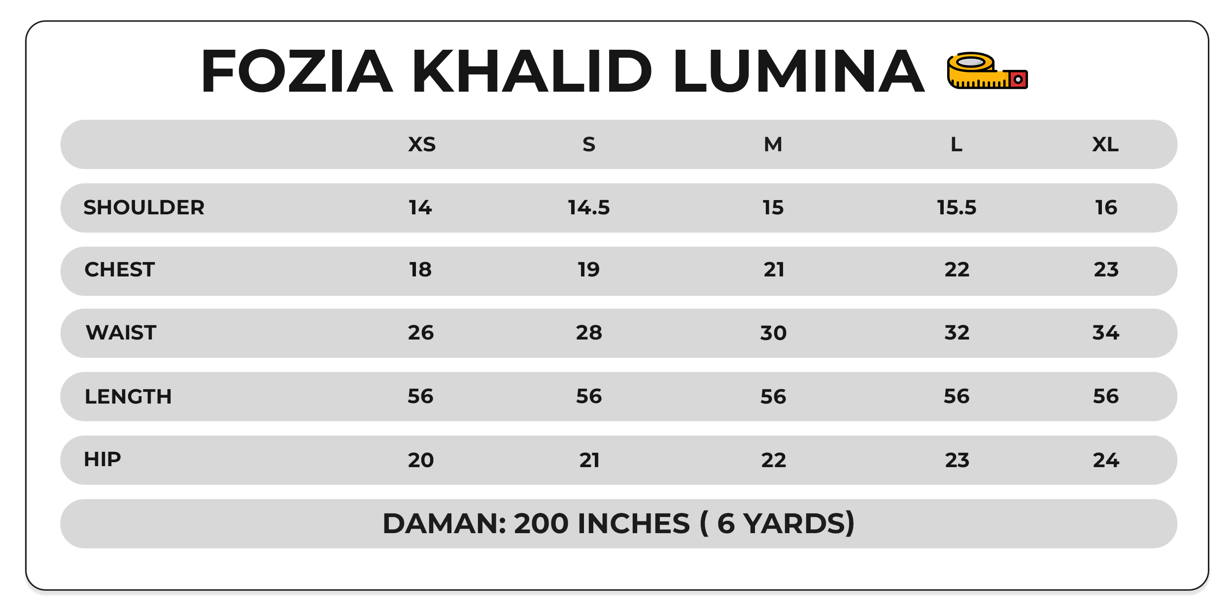 Size Chart Image