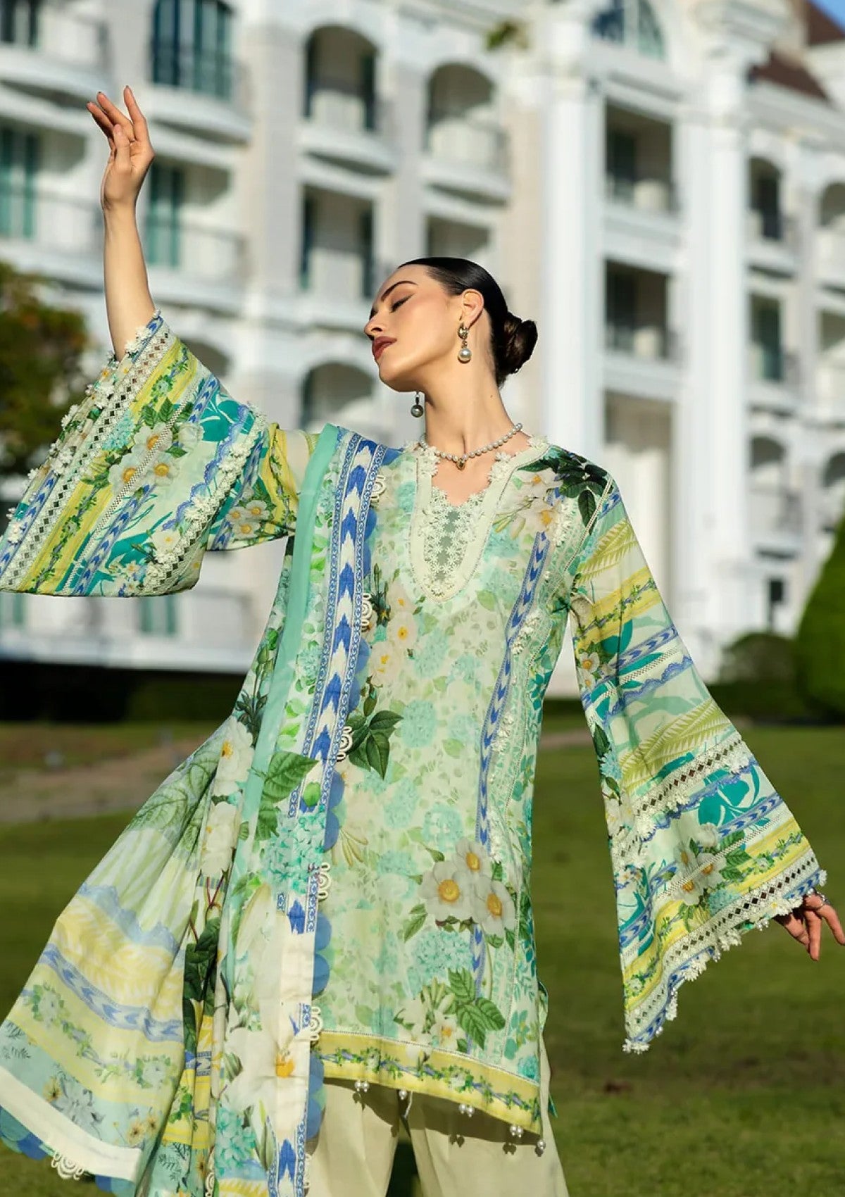 Lawn - Elaf Premium - Prints 25 - EPE-01B - EMERALD ISLE