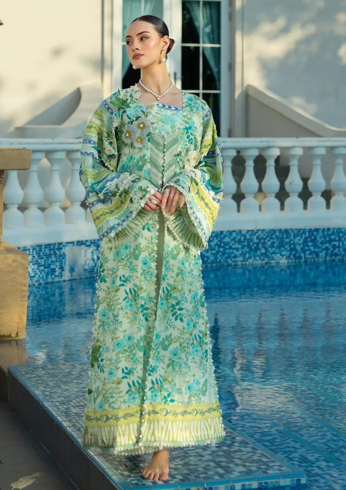 Lawn - Elaf Premium - Prints 25 - EPE-01B - EMERALD ISLE