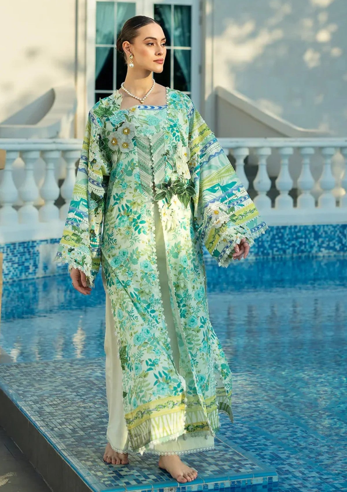 Lawn - Elaf Premium - Prints 25 - EPE-01B - EMERALD ISLE