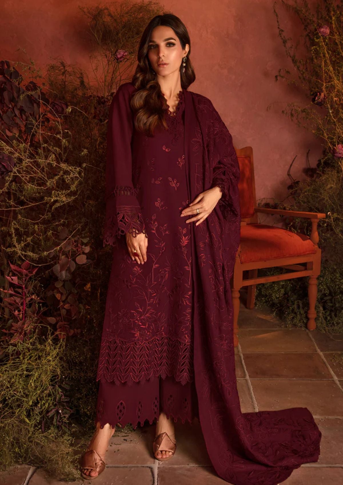 Winter Collection - Rang Rasiya - Premium Edit 24 - RRP#13 - Rose