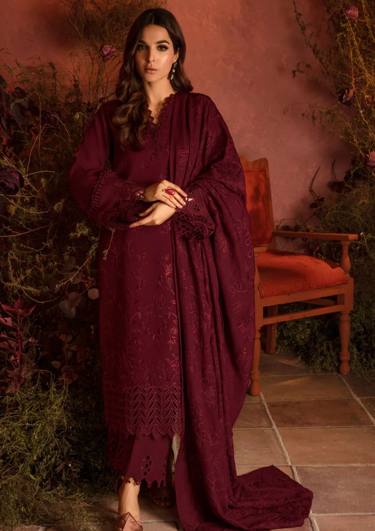 Winter Collection - Rang Rasiya - Premium Edit 24 - RRP#13 - Rose