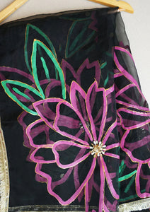 Fancy Collection - Madiha Jahangir - Hand Painted Dupatta - D#29