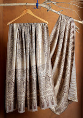 Pashmina Jamawar Shawl D#113 - Skin