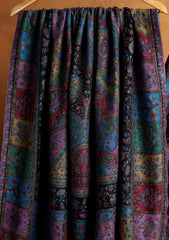 Pashmina Jamawar Shawl D#119 - Black