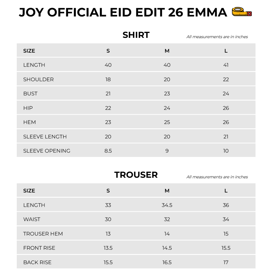 Size Chart Image