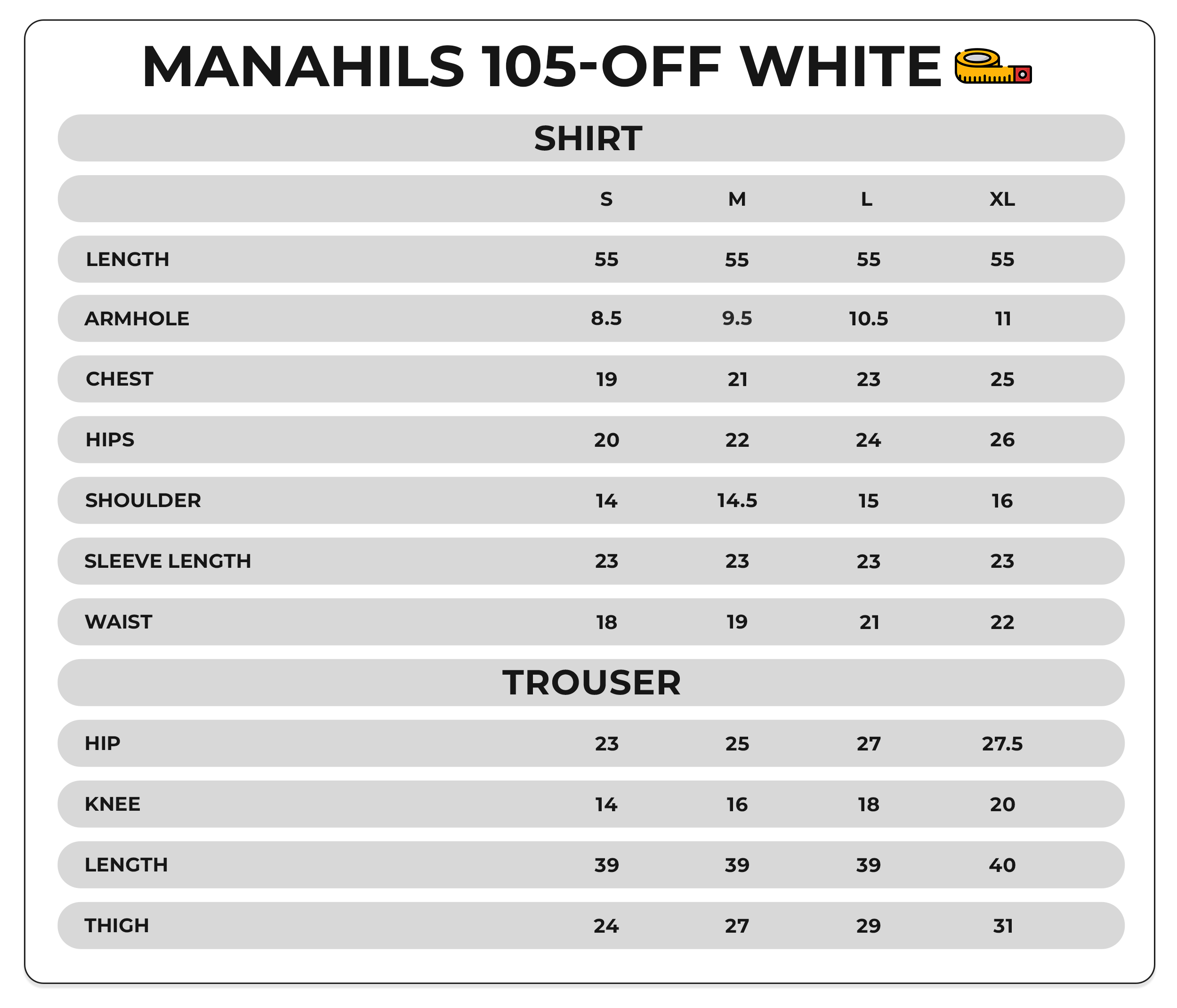 Size Chart Image