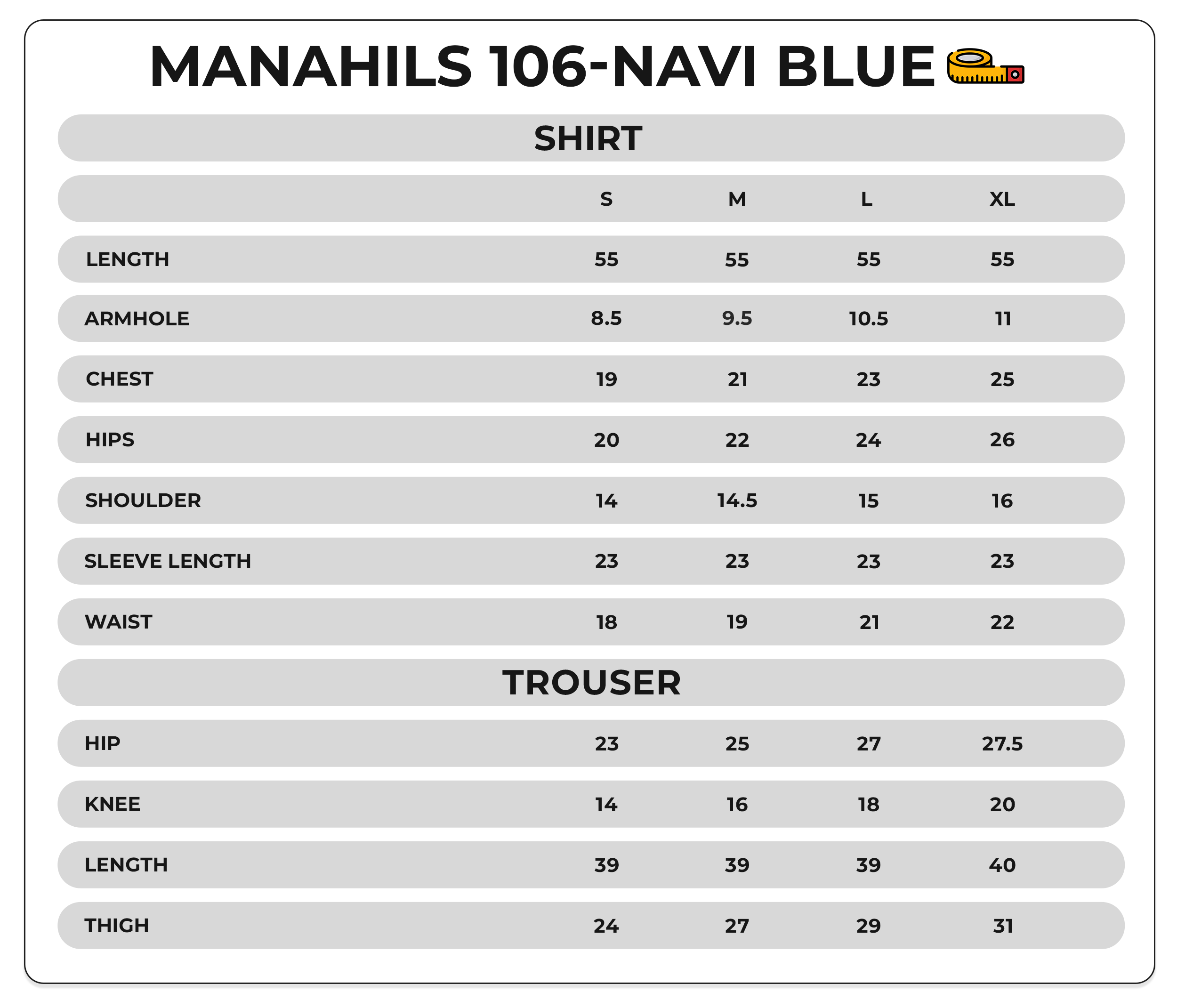 Size Chart Image