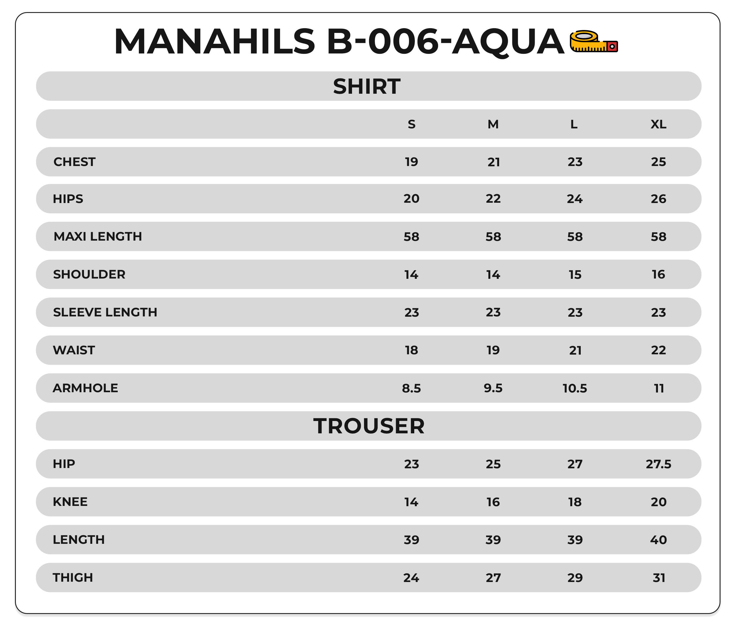 Size Chart Image