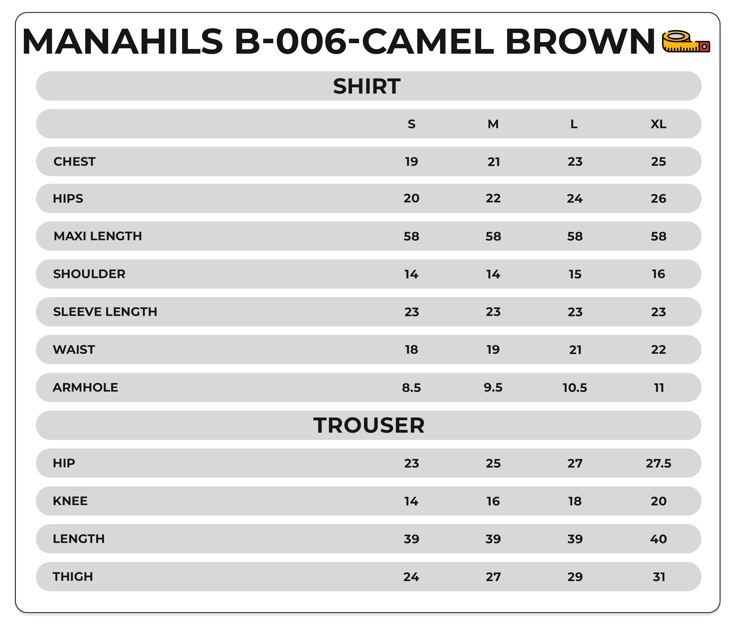 Size Chart Image