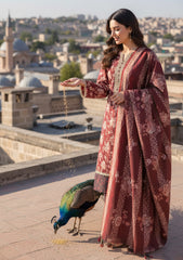 Winter - Riwaj - Printed Marina - 3 Pcs - Wool Shawl 25 - D#40