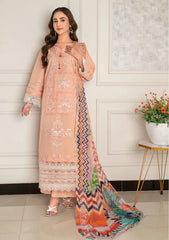 Lawn Collection - Noor Jahan - Rang-E-Noor - Chikankari - RN#1 - Peach