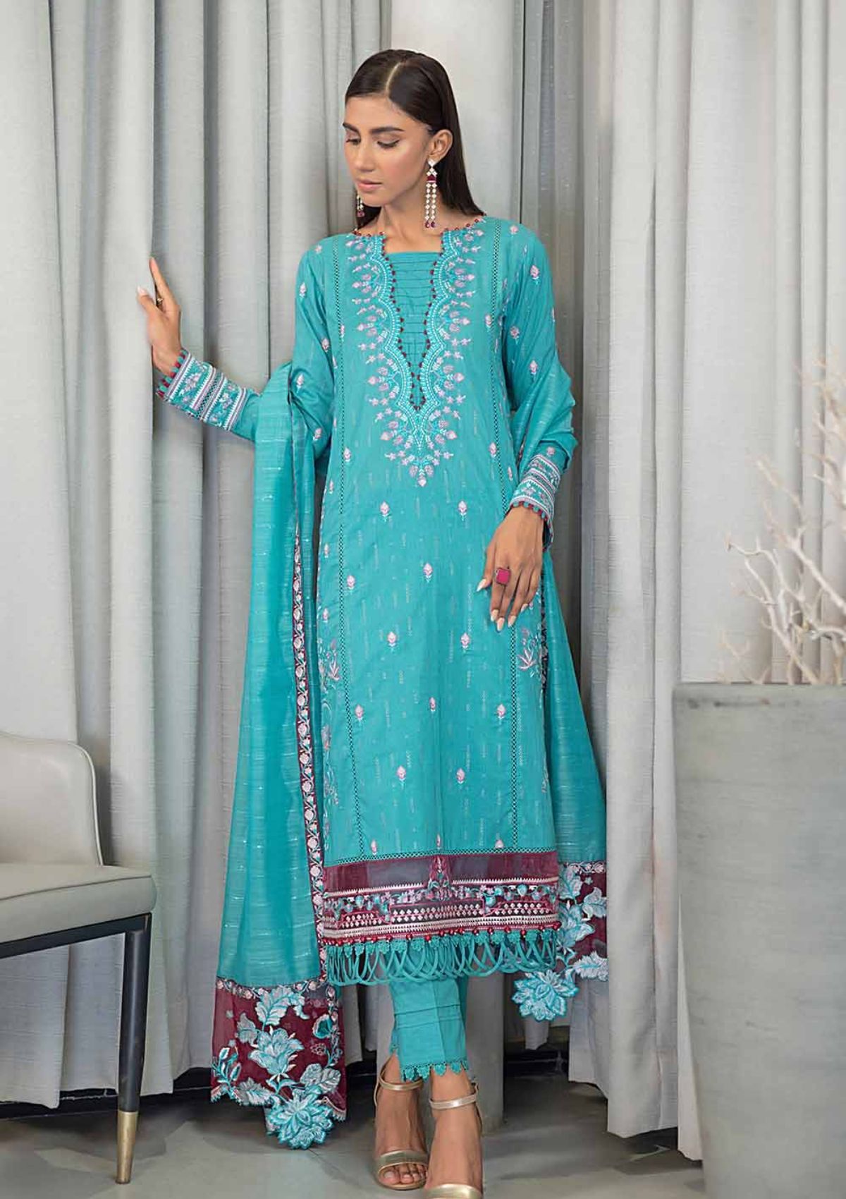 Lawn Collection - Gul Ahmed - Pre Fall - PM-32073