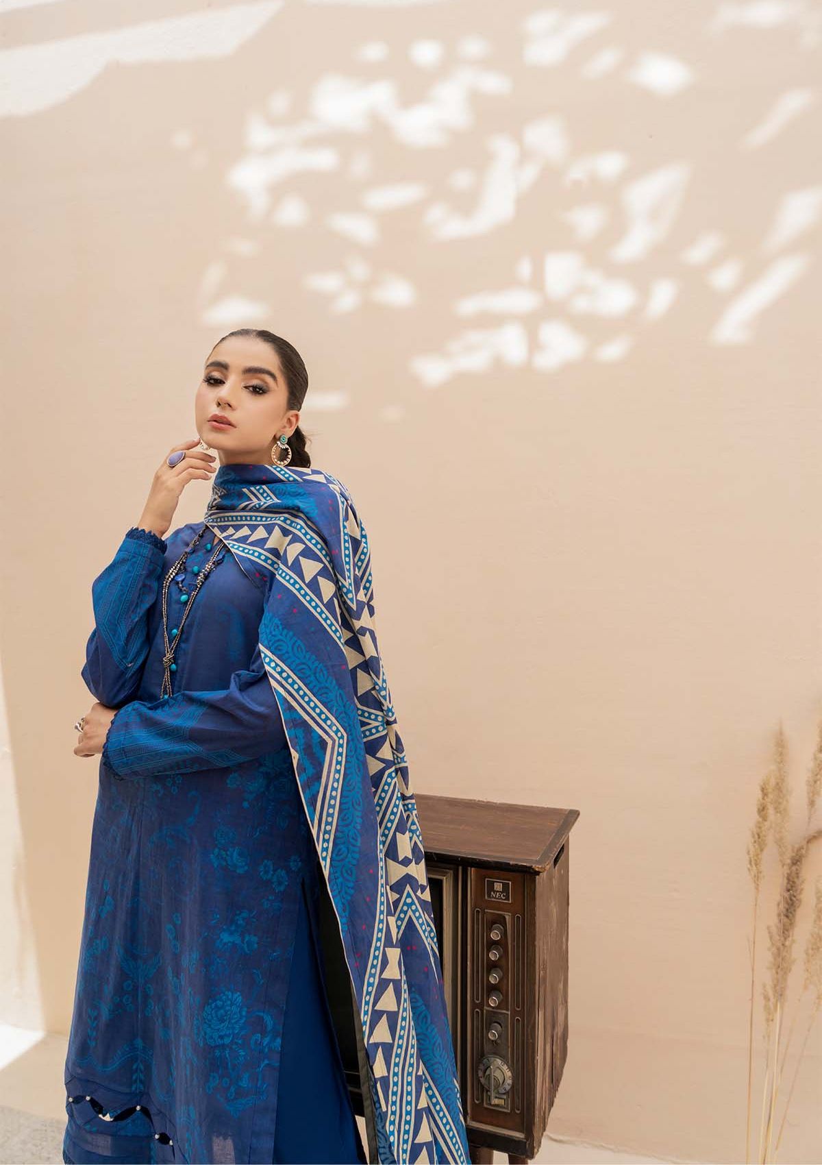 Lawn Collection - Paltar - Surmai - BLUE SAPPHIRE - D#10