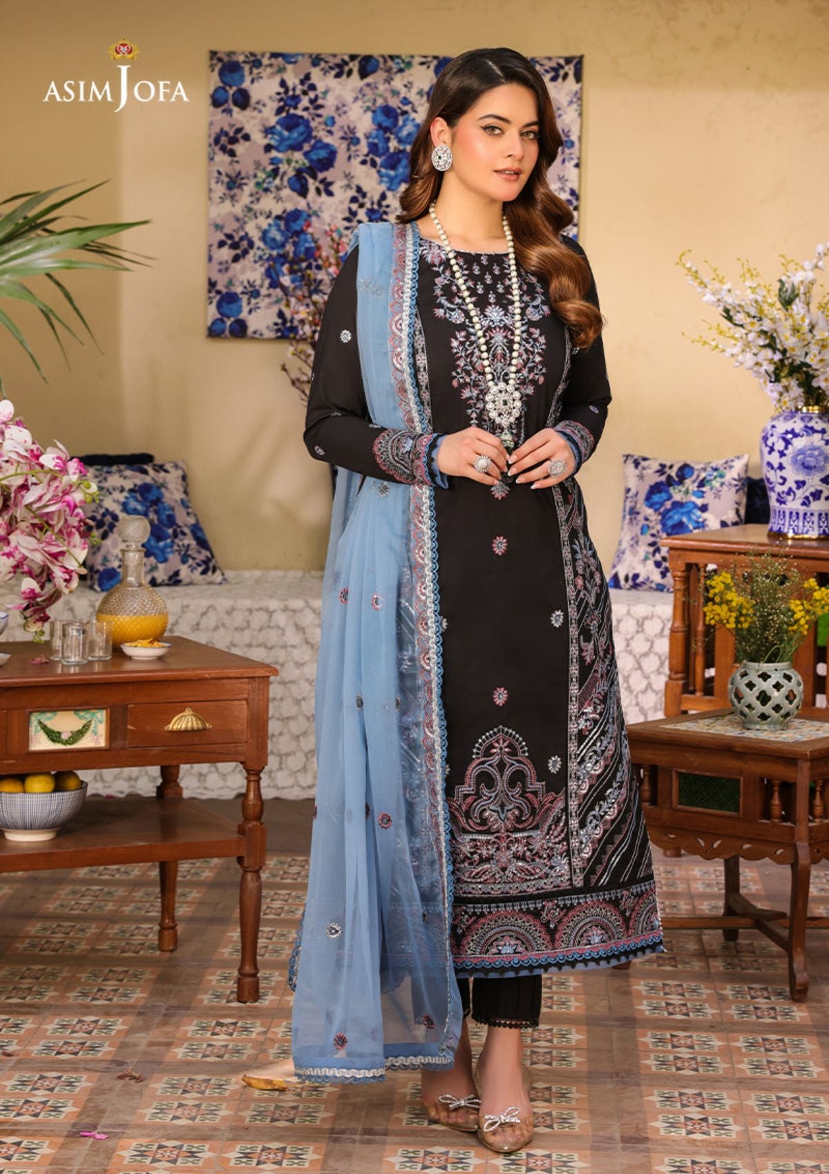 Lawn Collection - Asim Jofa - Zarq Barq - AJZB#9