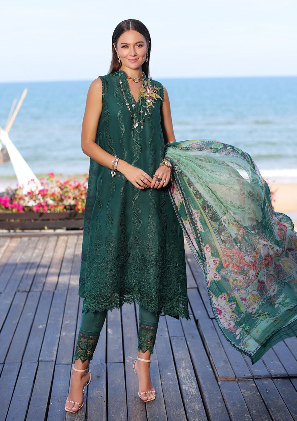 Lawn Collection - Saadia Asad - Luxury Chikankari - SLC#1B