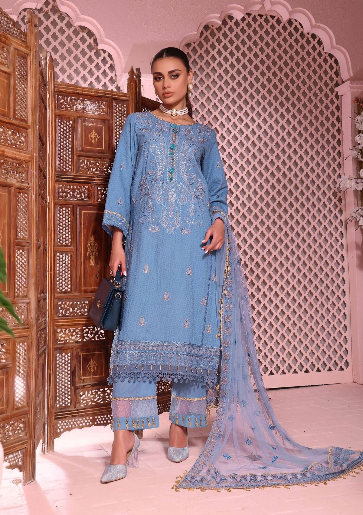 Lawn Collection - Aahang - Roohi - Eid -  ARE#08 Samar